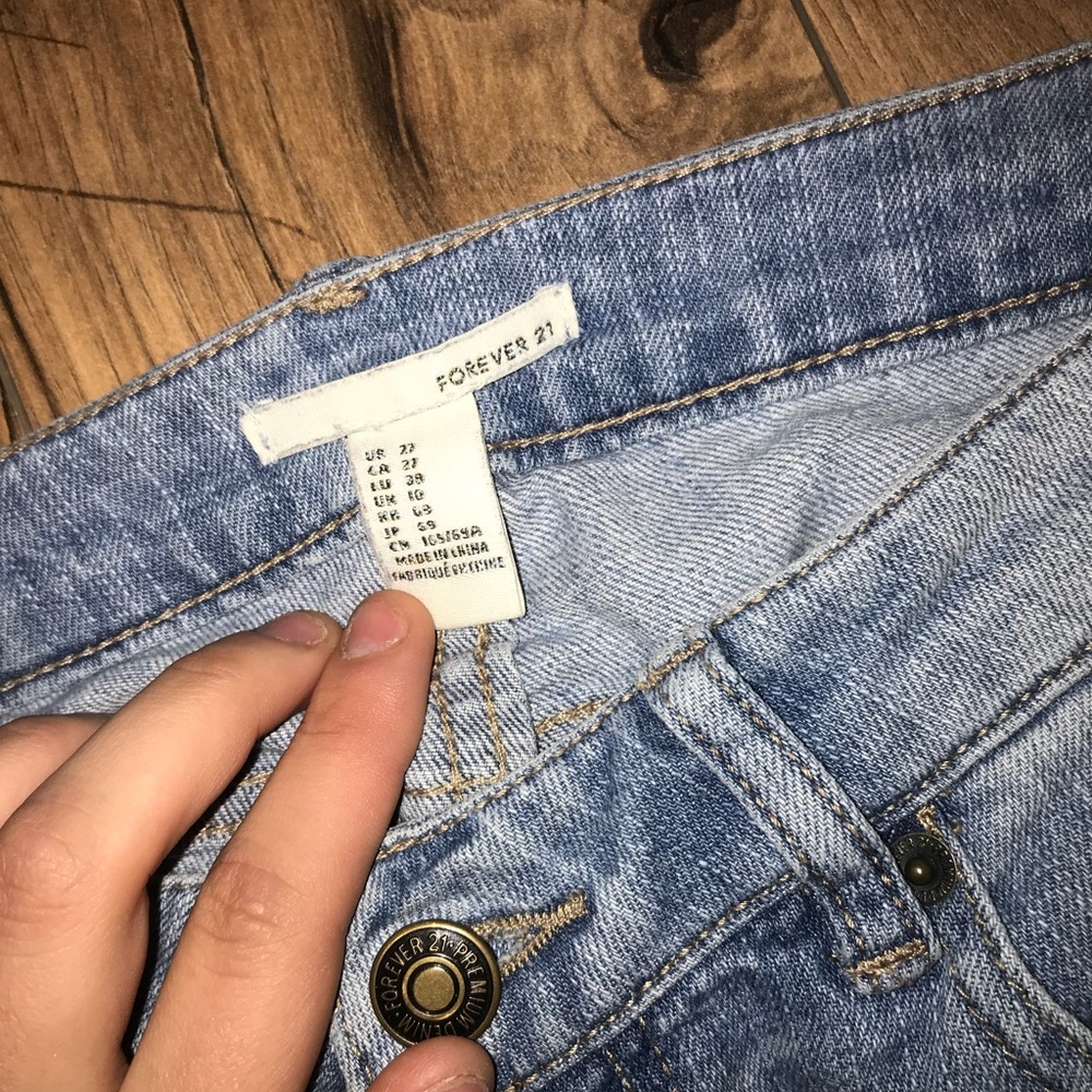 distressed jeans
